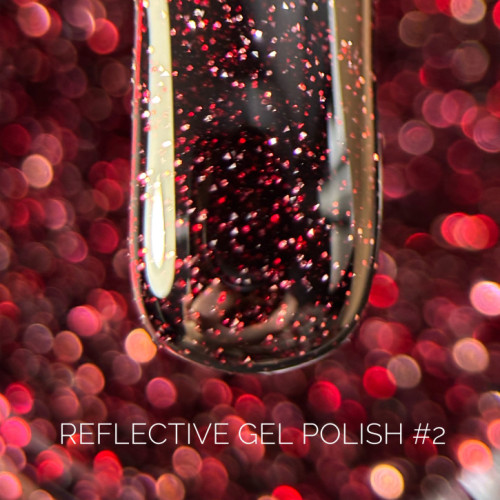 Reflective Gel Polish G-Code — світловідбиваючий гель-лак з мерехтливим ефектом #2
